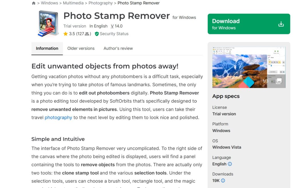Photo Stamp Remover