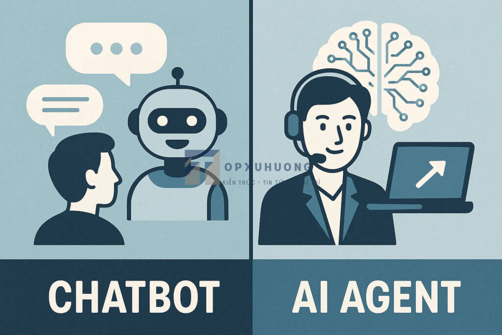 sự khác biệt chatbot và ai agent