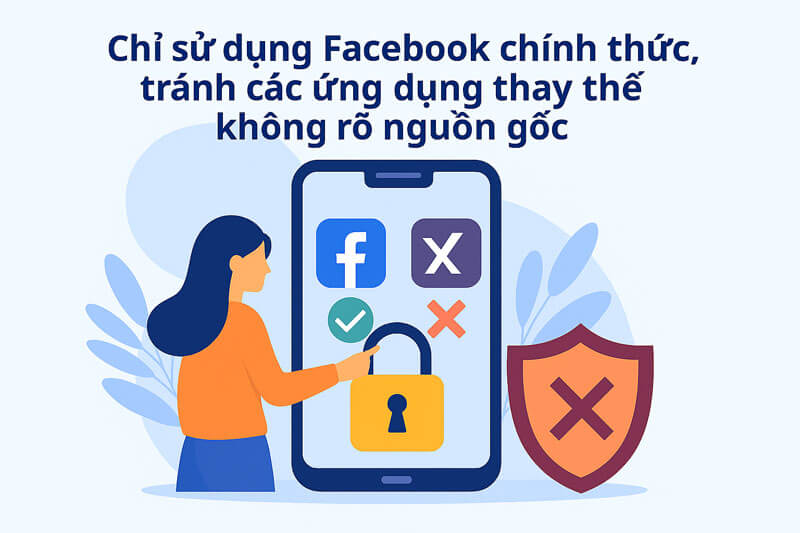 Chỉ sử dụng Facebook chính thức