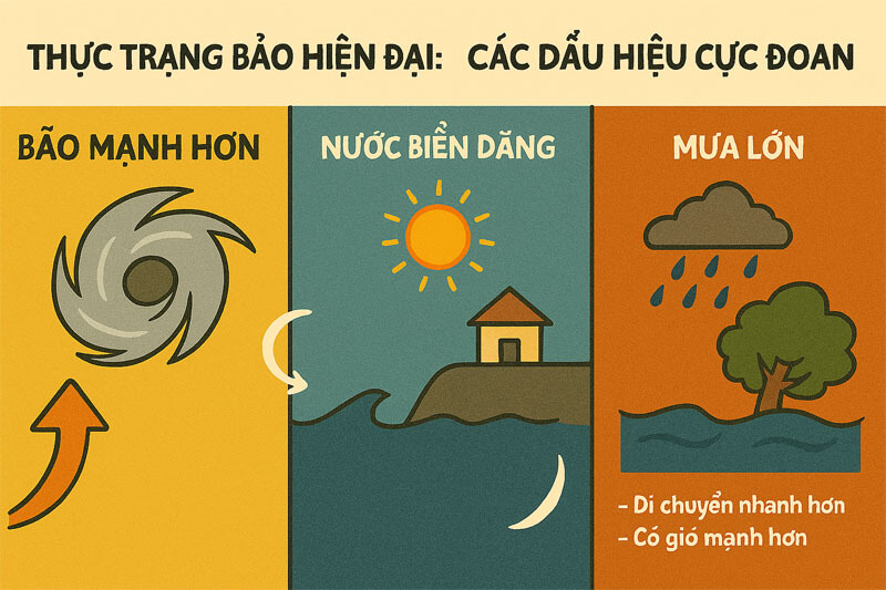 Thực trạng Bão Hiện đại: Các Dấu hiệu Cực đoan