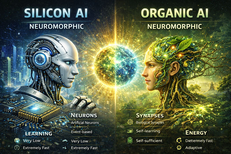 So Sánh Kiến Trúc Neuromorphic: Silicon AI truyền thống vs Organic AI